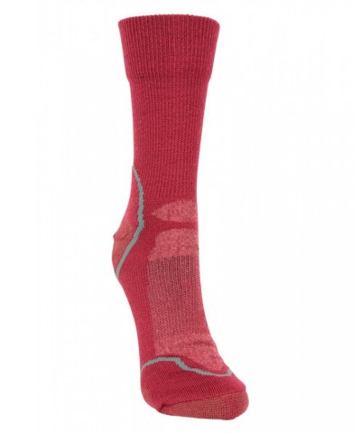 Merino Hiker Womens Quarter Length Socks Red $11.39 Accessories
