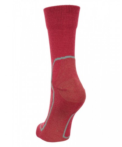 Merino Hiker Womens Quarter Length Socks Red $11.39 Accessories