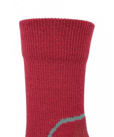 Merino Hiker Womens Quarter Length Socks Red $11.39 Accessories