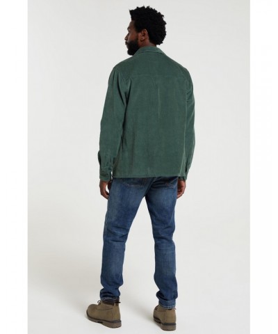 Farrow Mens Cord Long Sleeve Shirt Green $13.20 Tops