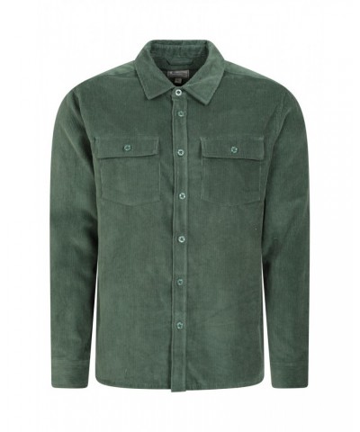 Farrow Mens Cord Long Sleeve Shirt Green $13.20 Tops