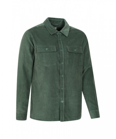 Farrow Mens Cord Long Sleeve Shirt Green $13.20 Tops