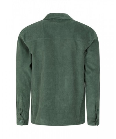 Farrow Mens Cord Long Sleeve Shirt Green $13.20 Tops