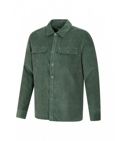 Farrow Mens Cord Long Sleeve Shirt Green $13.20 Tops