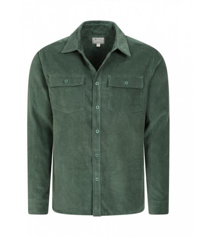 Farrow Mens Cord Long Sleeve Shirt Green $13.20 Tops