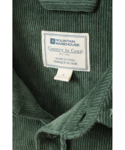 Farrow Mens Cord Long Sleeve Shirt Green $13.20 Tops