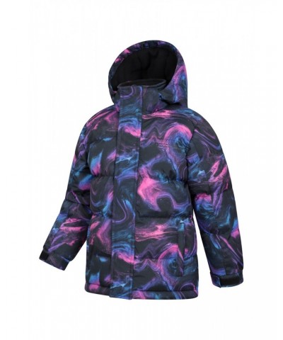 Snow II Kids Printed Water Resistant Insulated Jacket Oil Slick $33.14 Jackets