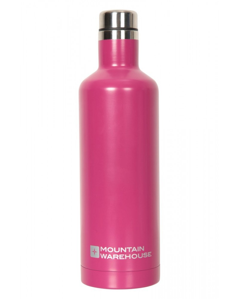 Straight Stainless Steel Double Walled Bottle - 17 oz. Fuchsia $12.09 Accessories