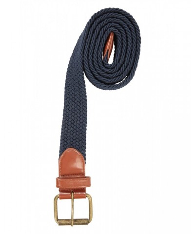 Braided Stretch Mens Belt Navy $12.99 Accessories