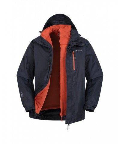 Bracken Extreme 3 in 1 Mens Waterproof Jacket Dark Blue $82.49 Jackets