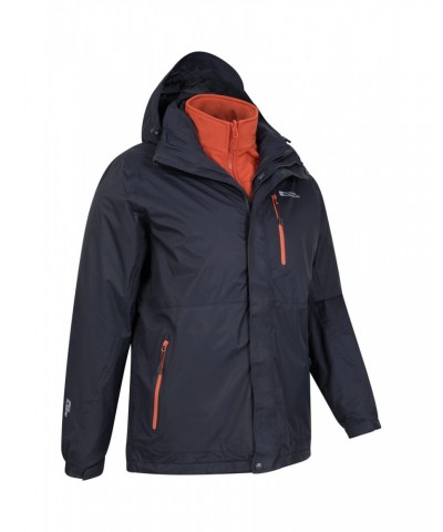 Bracken Extreme 3 in 1 Mens Waterproof Jacket Dark Blue $82.49 Jackets