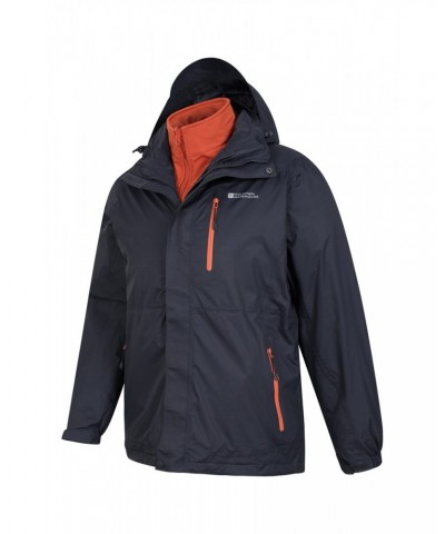 Bracken Extreme 3 in 1 Mens Waterproof Jacket Dark Blue $82.49 Jackets