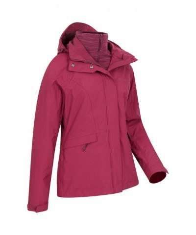 Thunderstorm II Womens 3 in 1 Waterproof Jacket Berry $42.74 Jackets