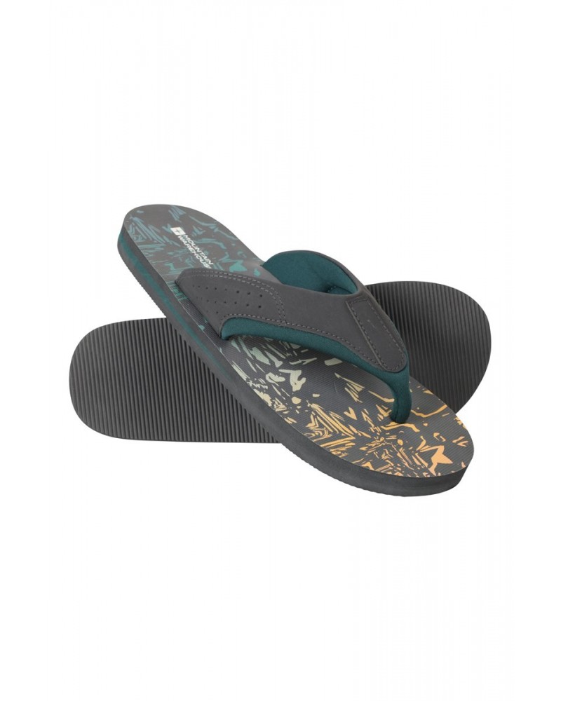 Vacation Recycled Printed Flip-Flops Alloy Grey $13.76 Footwear