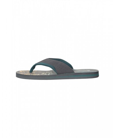 Vacation Recycled Printed Flip-Flops Alloy Grey $13.76 Footwear