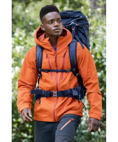 Stride Extreme Stretch Panel Mens Waterproof Jacket Burnt Orange $28.70 Jackets