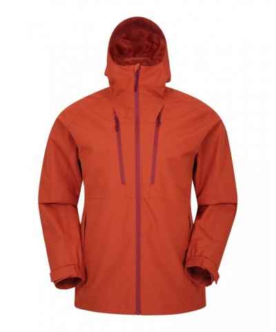 Stride Extreme Stretch Panel Mens Waterproof Jacket Burnt Orange $28.70 Jackets