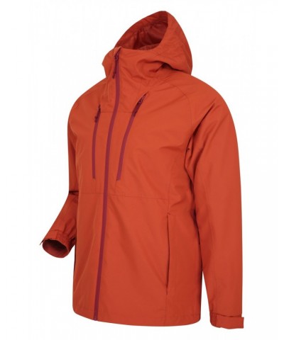 Stride Extreme Stretch Panel Mens Waterproof Jacket Burnt Orange $28.70 Jackets