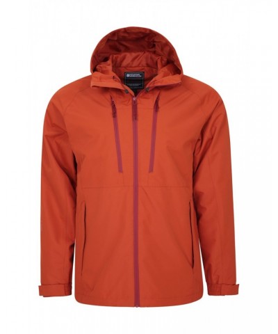 Stride Extreme Stretch Panel Mens Waterproof Jacket Burnt Orange $28.70 Jackets