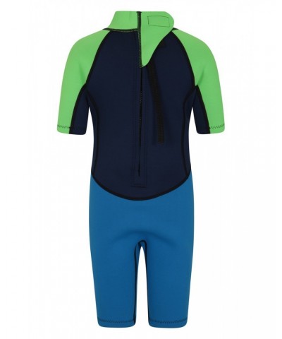 Kids Shorty 2.5/2mm Wetsuit Bright Blue $21.92 Swimwear