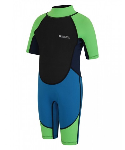 Kids Shorty 2.5/2mm Wetsuit Bright Blue $21.92 Swimwear