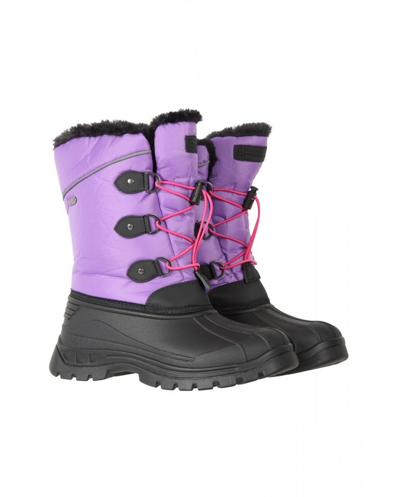 Whistler Kids Adaptive Snow Boots Dark Purple $19.59 Footwear