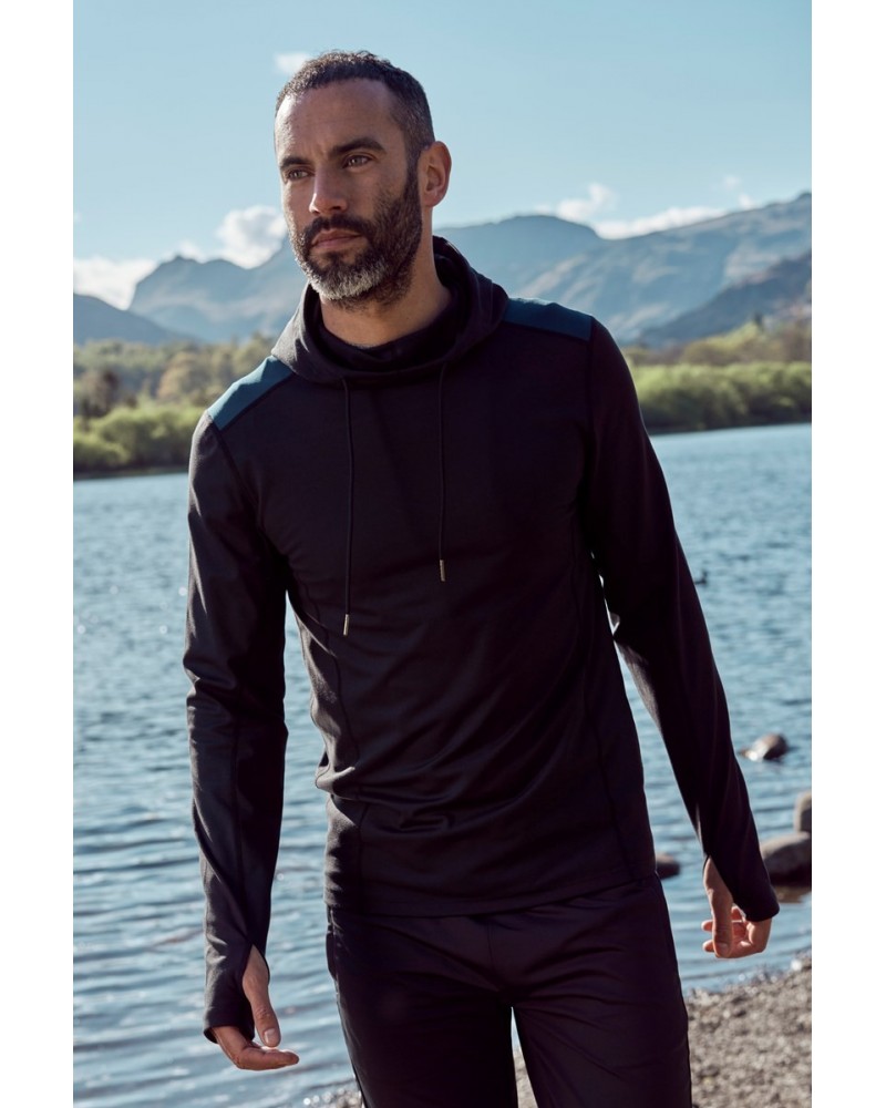 Vault Mens Recycled Active Hoodie Black $15.58 Tops