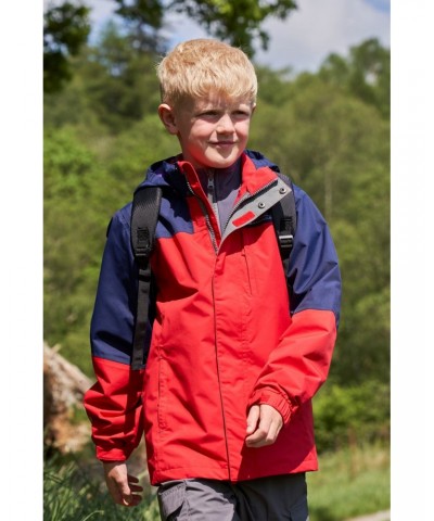 Climb Kids 3-in-1 Waterproof Jacket Red $38.40 Jackets