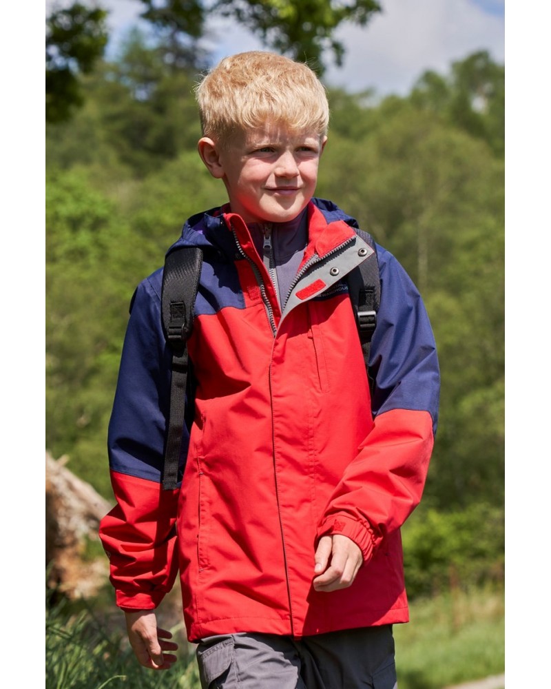 Climb Kids 3-in-1 Waterproof Jacket Red $38.40 Jackets