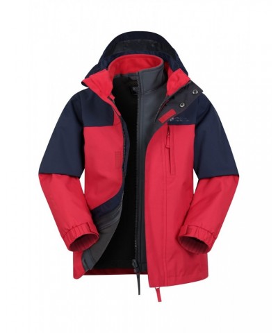 Climb Kids 3-in-1 Waterproof Jacket Red $38.40 Jackets