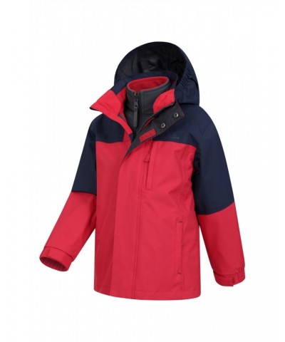 Climb Kids 3-in-1 Waterproof Jacket Red $38.40 Jackets