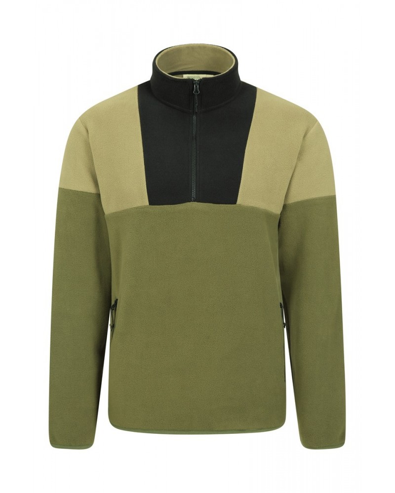 Berwick Mens Recycled Fleece Dark Khaki $18.80 Fleece