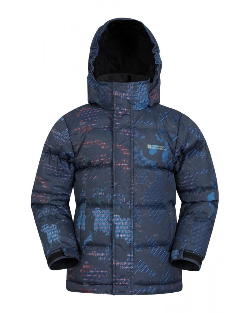 Snow II Kids Printed Water Resistant Insulated Jacket Black $32.50 Jackets