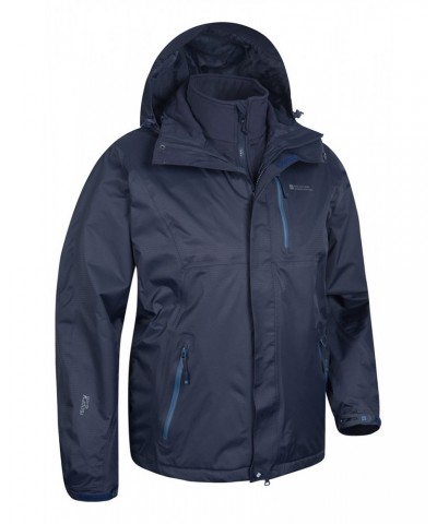 Bracken Extreme 3 in 1 Mens Waterproof Jacket Blue $52.50 Jackets