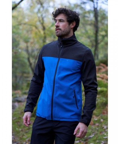 Vertex Mens Water Resistant Softshell Jacket Bright Blue $23.21 Softshell Jackets