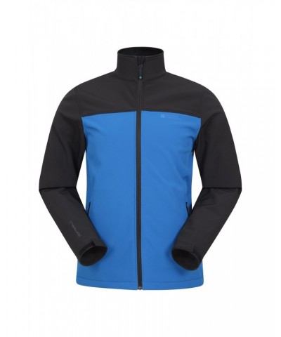 Vertex Mens Water Resistant Softshell Jacket Bright Blue $23.21 Softshell Jackets