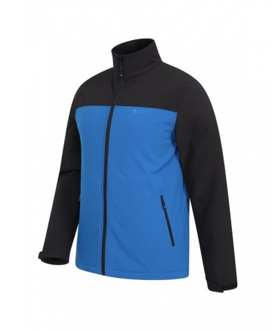 Vertex Mens Water Resistant Softshell Jacket Bright Blue $23.21 Softshell Jackets