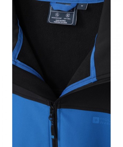 Vertex Mens Water Resistant Softshell Jacket Bright Blue $23.21 Softshell Jackets