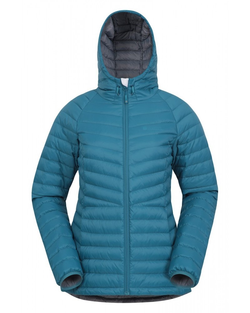 Skyline Extreme Womens Hydrophobic Down Jacket Petrol $41.00 Jackets