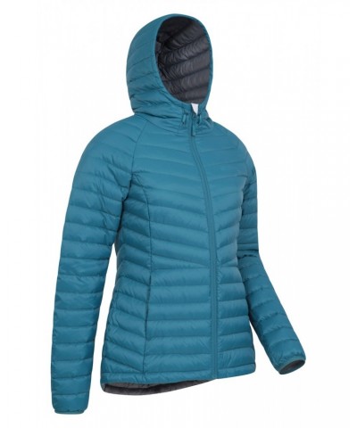 Skyline Extreme Womens Hydrophobic Down Jacket Petrol $41.00 Jackets