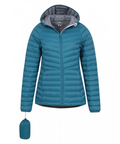 Skyline Extreme Womens Hydrophobic Down Jacket Petrol $41.00 Jackets