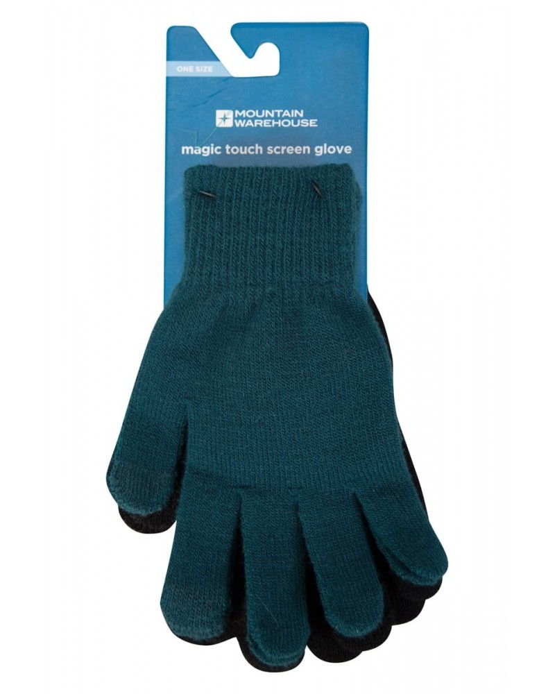 Magic Touch Screen Womens Gloves Dark Green $9.71 Accessories