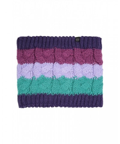 Chunky Knit Kids Winter Accessories Set Purple $17.09 Accessories