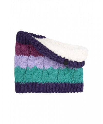 Chunky Knit Kids Winter Accessories Set Purple $17.09 Accessories