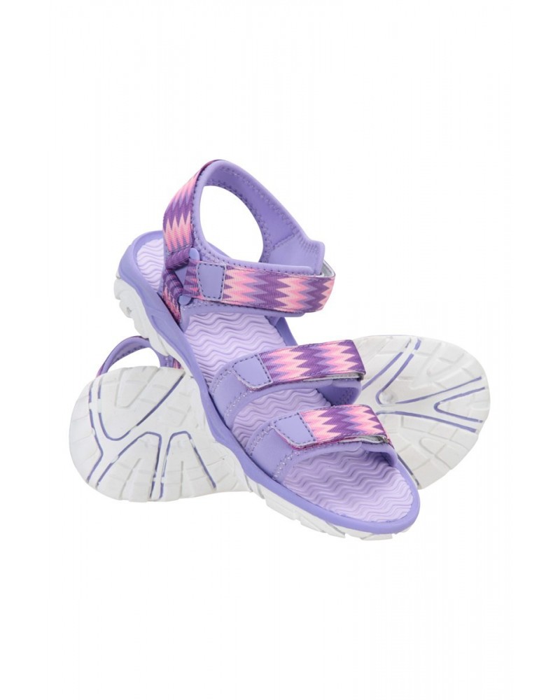 3-Strap Kids Sandals Lilac $17.76 Footwear