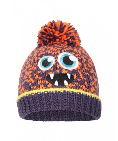 Monster Kids Fleece-Lined Beanie Orange $11.19 Accessories