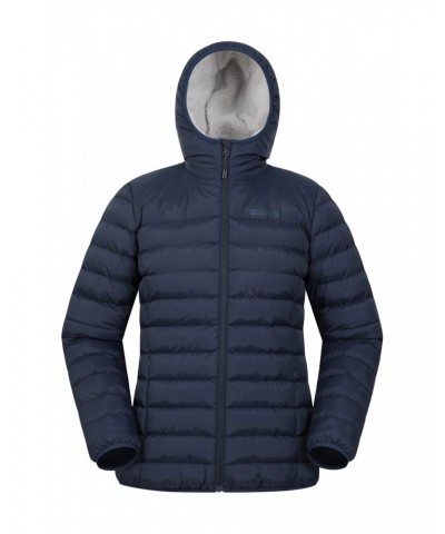 Seasons Womens Fur Lined Insulated Jacket Navy $27.50 Jackets