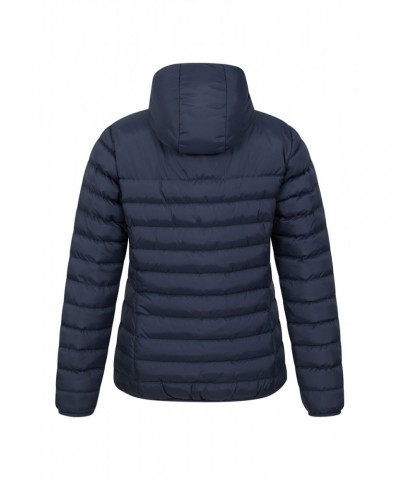 Seasons Womens Fur Lined Insulated Jacket Navy $27.50 Jackets