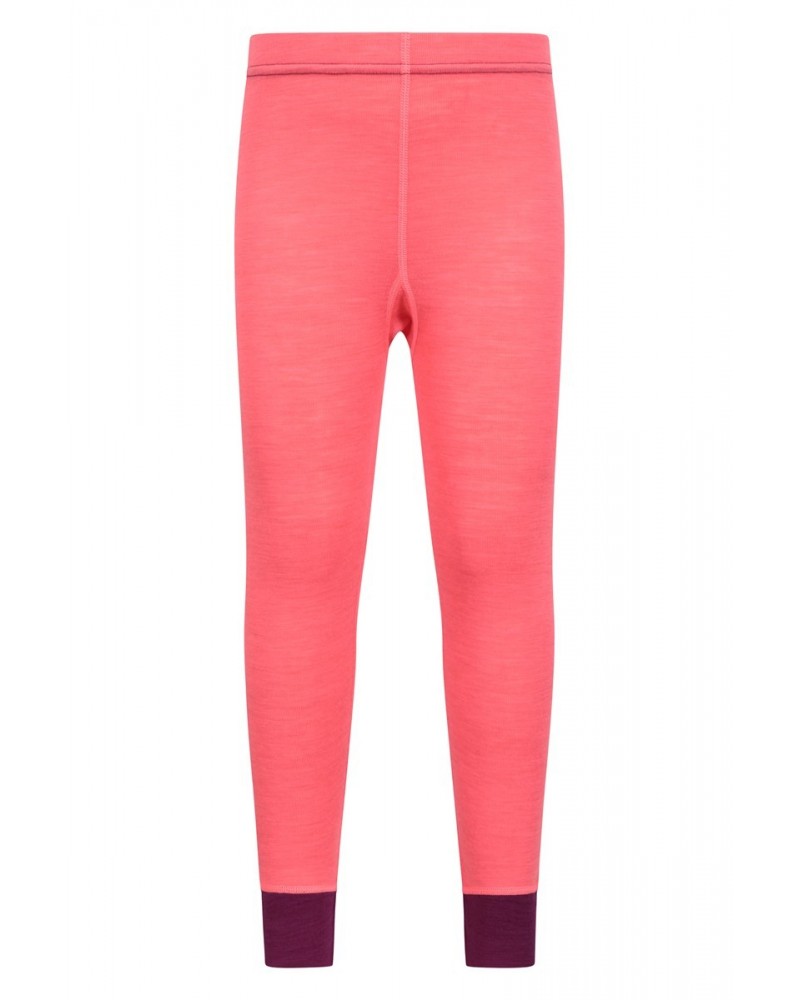 Merino Kids II Base Layer Pants Bright Pink $15.84 Base Layers