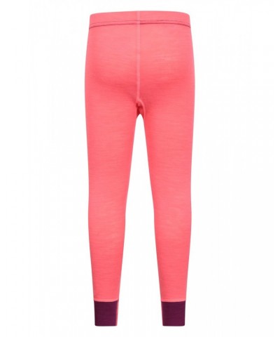 Merino Kids II Base Layer Pants Bright Pink $15.84 Base Layers